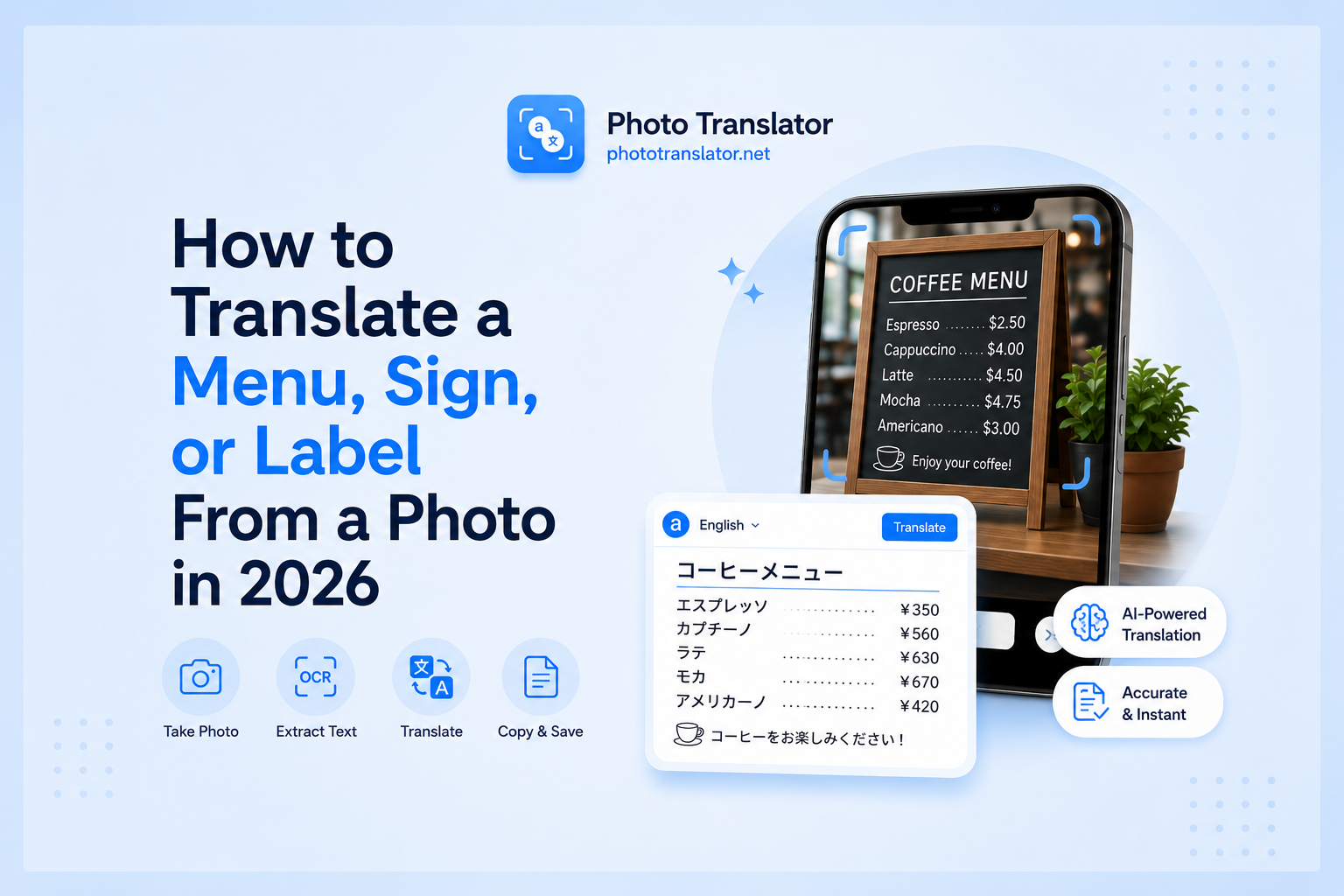 How to Translate a Menu, Sign, or Label From a Photo in 2026